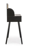 Bizzotto Tavolino consolle con 2 cassetti Josine Nero