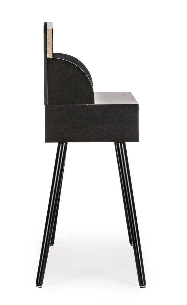 Bizzotto Tavolino consolle con 2 cassetti Josine Nero