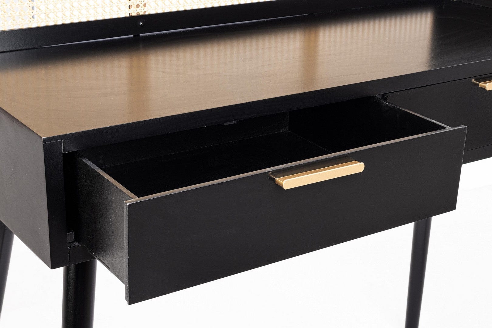 Bizzotto Tavolino consolle con 2 cassetti Josine Nero