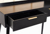Bizzotto Tavolino consolle con 2 cassetti Josine Nero