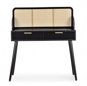Bizzotto Tavolino consolle con 2 cassetti Josine Nero