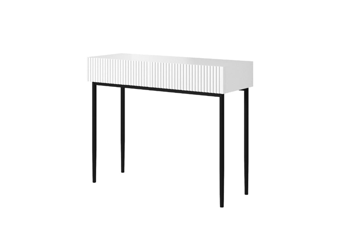 Tavolino consolle con 2 cassetti Nicole 100-2SZ Nero (2)