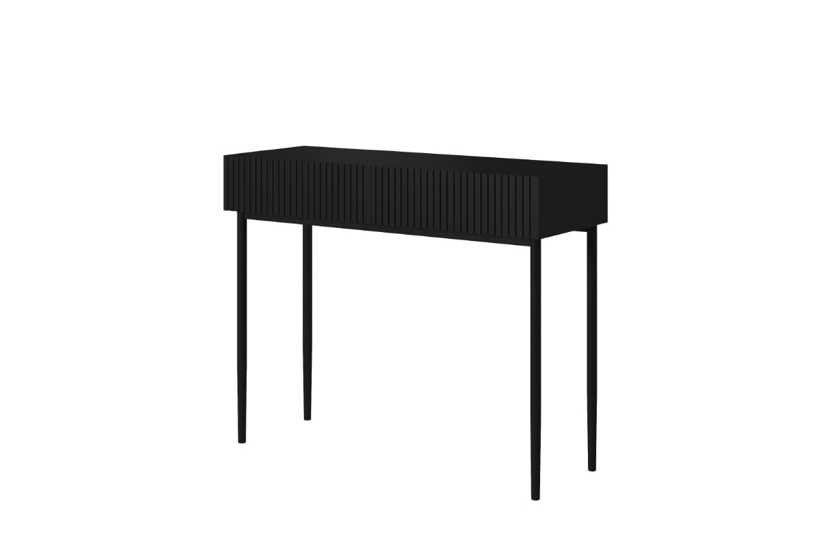 Tavolino consolle con 2 cassetti Nicole 100-2SZ Nero (4)