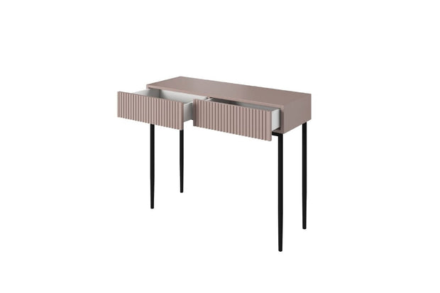 Tavolino consolle con 2 cassetti Nicole 100-2SZ Nero (10)