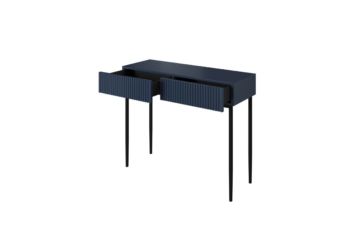 Tavolino consolle con 2 cassetti Nicole 100-2SZ Nero (12)