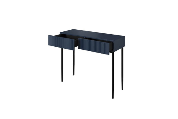 Tavolino consolle con 2 cassetti Nicole 100-2SZ Nero (12)