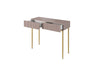Tavolino consolle con 2 cassetti Nicole 100-2SZ Oro & BGRTPL-NICOLE-KONSOLA/TOALETKA-100-2SZ-ZLOTY