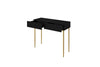 Tavolino consolle con 2 cassetti Nicole 100-2SZ Oro (9)