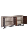 Tavolino consolle con 4 ante Gatsby Grigio (1)