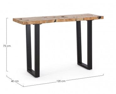 Bizzotto Tavolino consolle Elwood Naturale