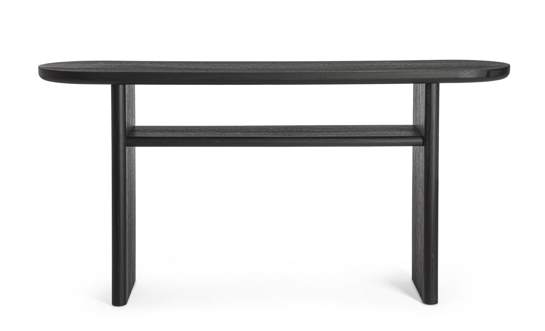 Bizzotto Tavolino consolle Empire Oval Nero