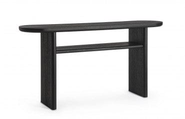 Bizzotto Tavolino consolle Empire Oval Nero