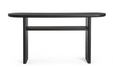 Bizzotto Tavolino consolle Empire Oval Nero