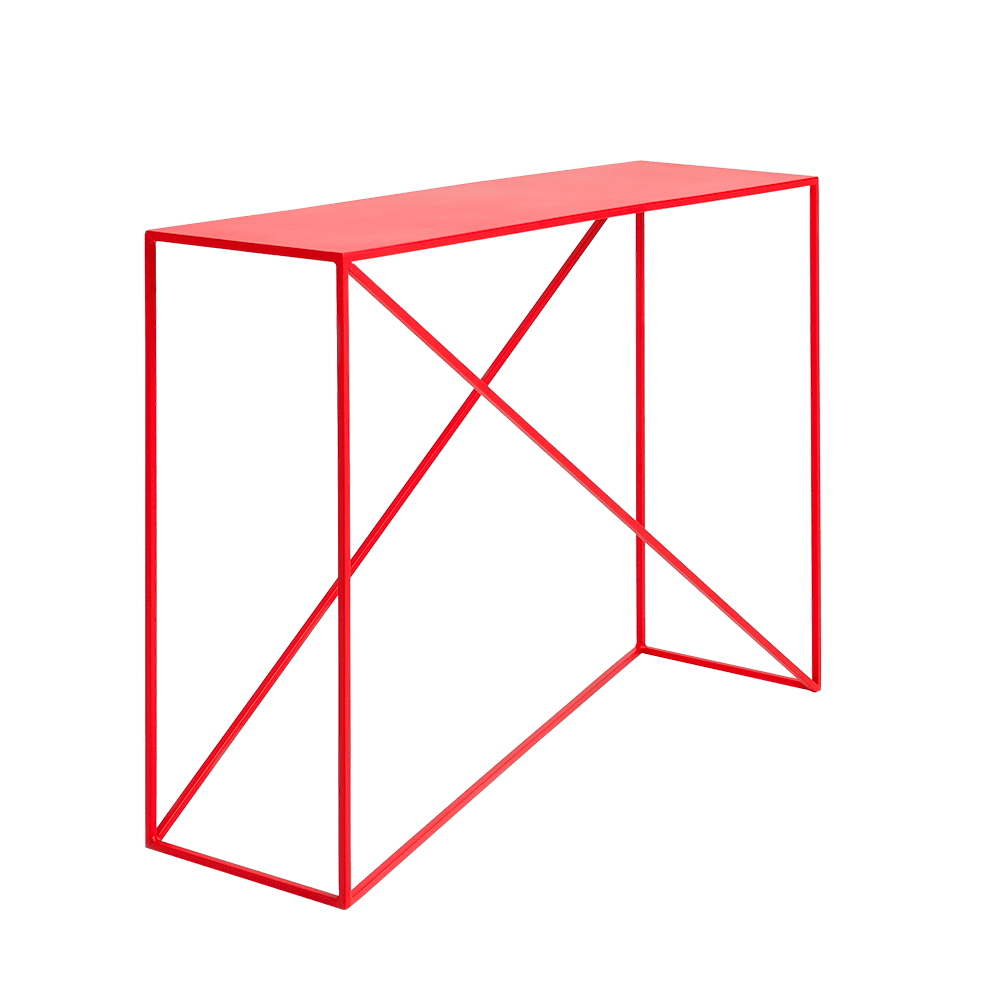 Tavolino consolle Memo Rosso