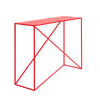 Tavolino consolle Memo Rosso