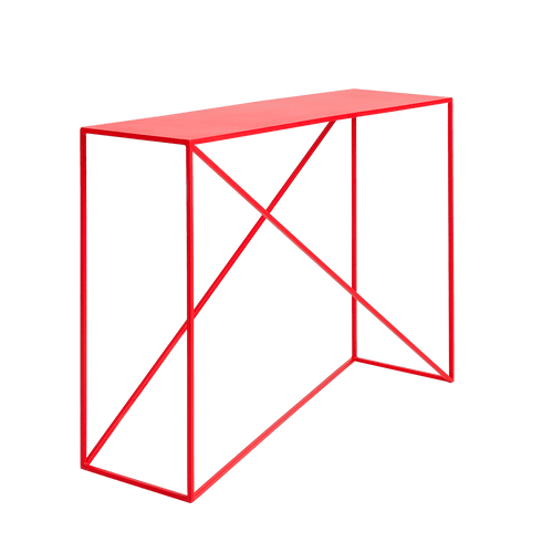 Tavolino consolle Memo Rosso