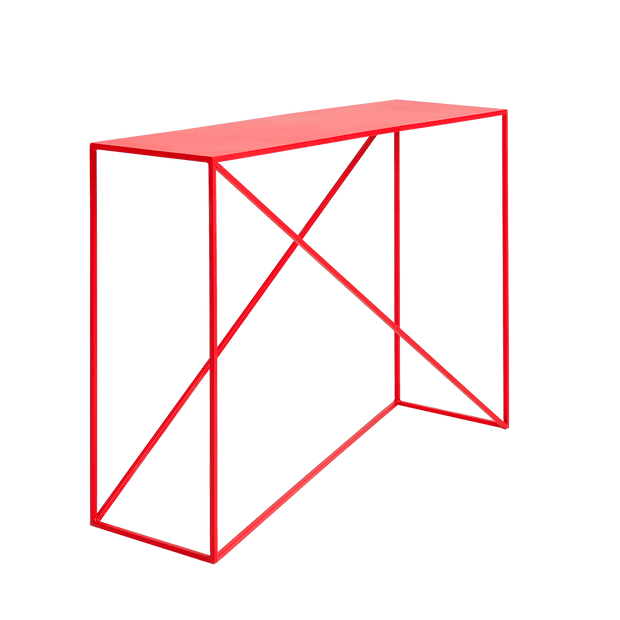 Tavolino consolle Memo Rosso
