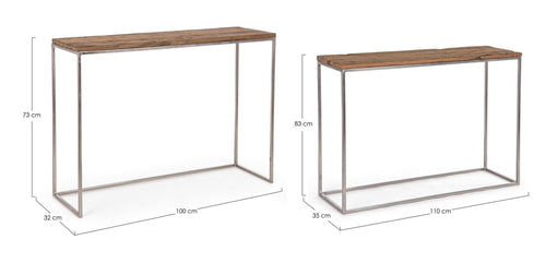 Bizzotto Tavolino consolle Rafter Naturale