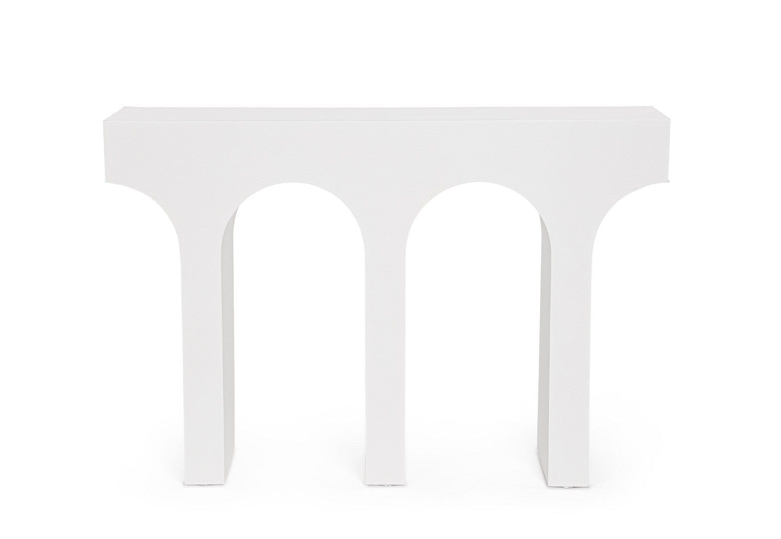 Bizzotto Tavolino consolle Rhome Shaped Bianco