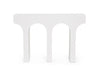 Bizzotto Tavolino consolle Rhome Shaped Bianco