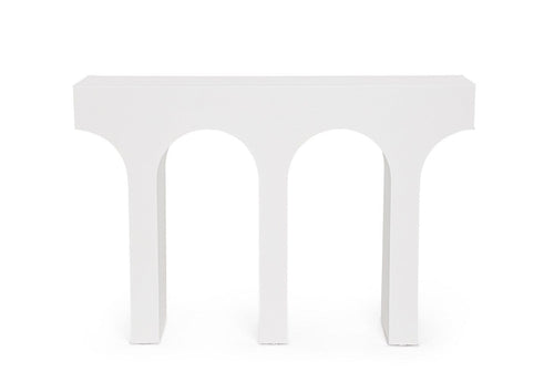 Bizzotto Tavolino consolle Rhome Shaped Bianco