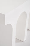 Bizzotto Tavolino consolle Rhome Shaped Bianco