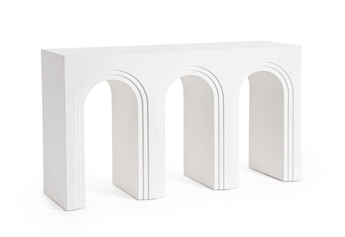 Bizzotto Tavolino consolle Rhome Twin Rectangular Bianco
