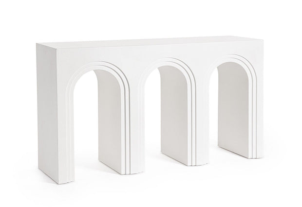 Bizzotto Tavolino consolle Rhome Twin Rectangular Bianco