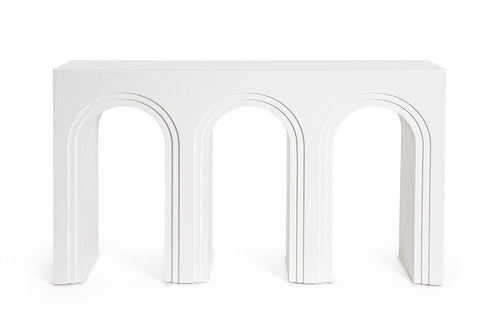 Bizzotto Tavolino consolle Rhome Twin Rectangular Bianco