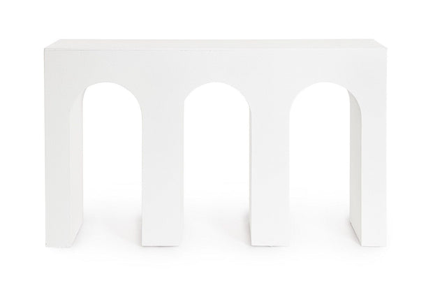 Bizzotto Tavolino consolle Rhome Twin Rectangular Bianco