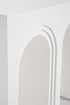 Bizzotto Tavolino consolle Rhome Twin Rectangular Bianco