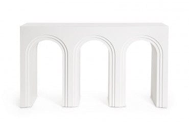 Bizzotto Tavolino consolle Rhome Twin Rectangular Bianco