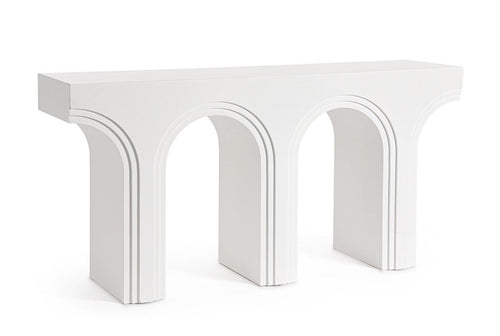 Bizzotto Tavolino consolle Rhome Twin Shaped Bianco