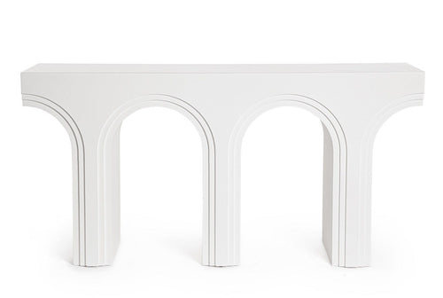 Bizzotto Tavolino consolle Rhome Twin Shaped Bianco