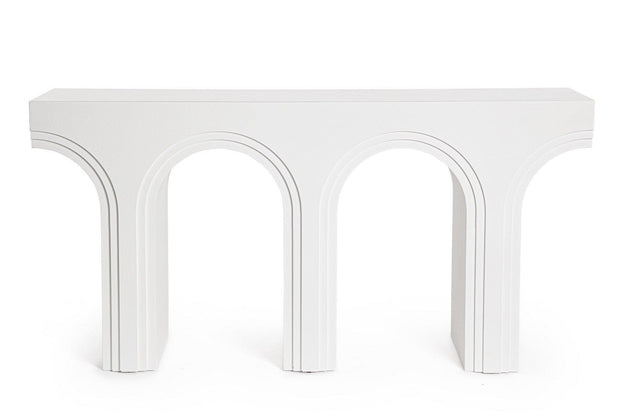 Bizzotto Tavolino consolle Rhome Twin Shaped Bianco