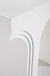 Bizzotto Tavolino consolle Rhome Twin Shaped Bianco