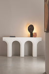 Bizzotto Tavolino consolle Rhome Twin Shaped Bianco