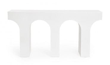 Bizzotto Tavolino consolle Rhome Twin Shaped Bianco