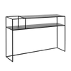 Tavolino consolle Senso Flower 120-25L Nero