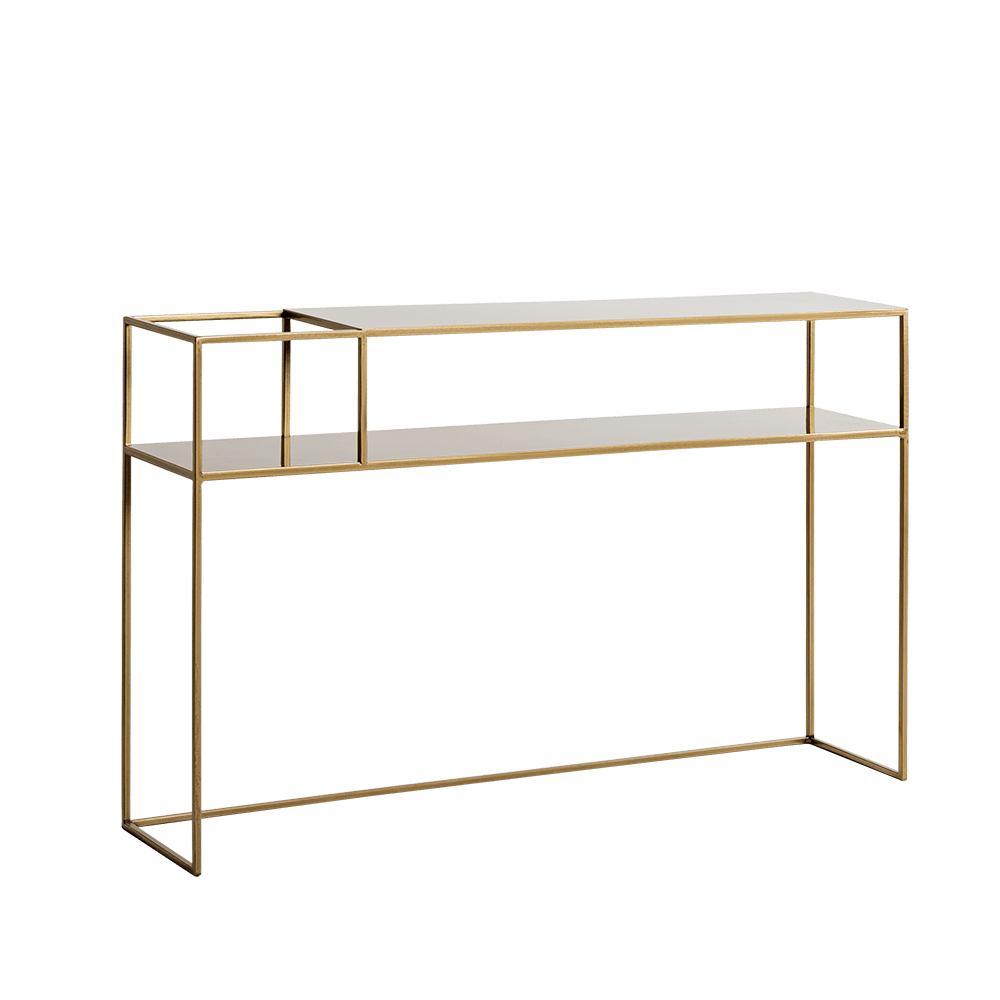 Tavolino consolle Senso Flower 120-25L Oro