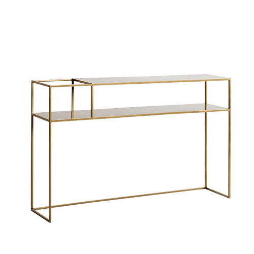 Tavolino consolle Senso Flower 120-25L Oro