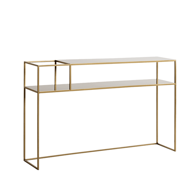 Tavolino consolle Senso Flower 120-25L Oro