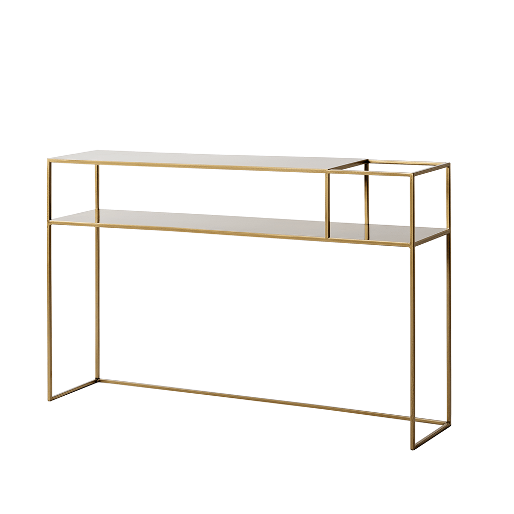 Customform Tavolino consolle Senso Flower 120-25P Oro