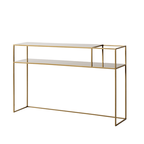 Customform Tavolino consolle Senso Flower 120-25P Oro