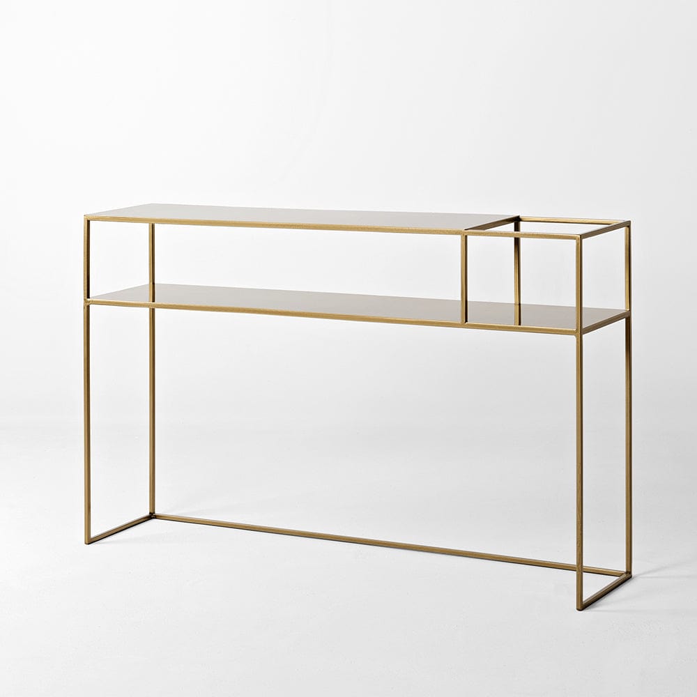 Customform Tavolino consolle Senso Flower 120-25P Oro