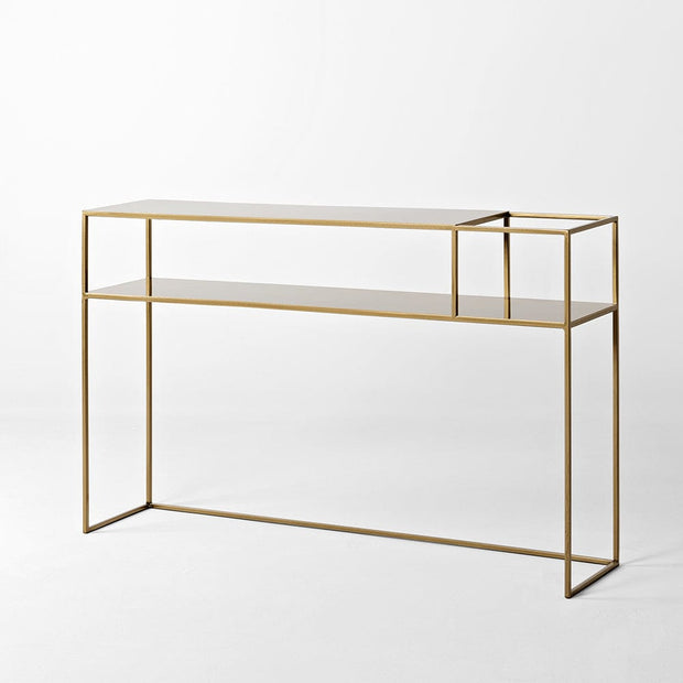Customform Tavolino consolle Senso Flower 120-25P Oro