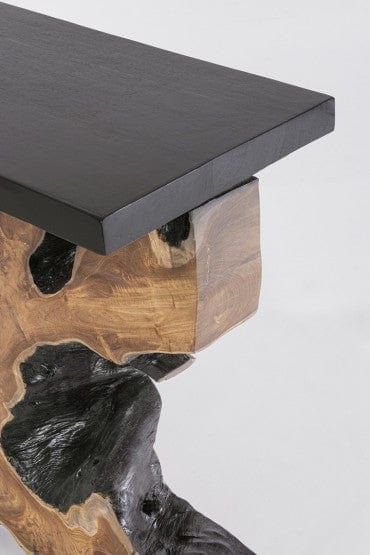 Bizzotto Tavolino consolle Sherwood Nero
