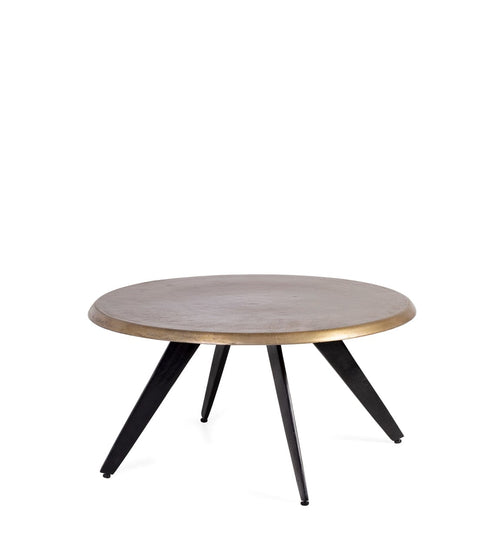 Tavolino da caffè Antique Round Ottone