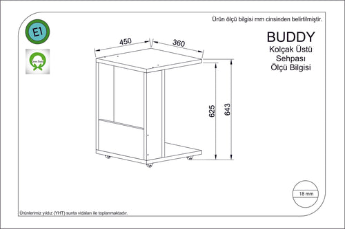 Tavolino da caffè Buddy Bianco (1)