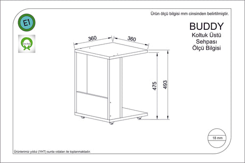 Tavolino da caffè Buddy Naturale (1)